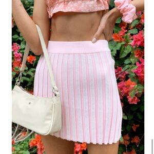 Princess Polly Pink Pleated Pencil Skirt S
